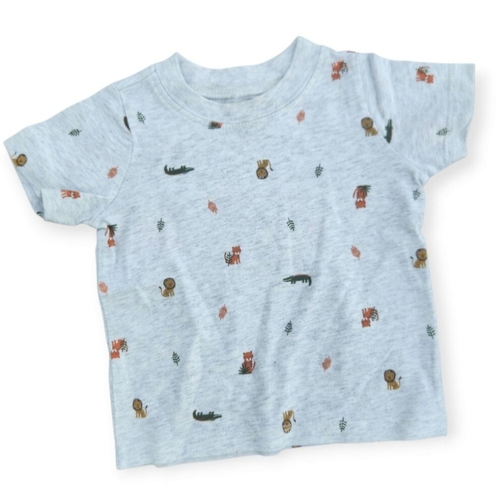 Carter's 2 Pieces Tee-Shorts Overalls Adjustable Straps Baby Boys Size 12 Months - Picture 10 of 14